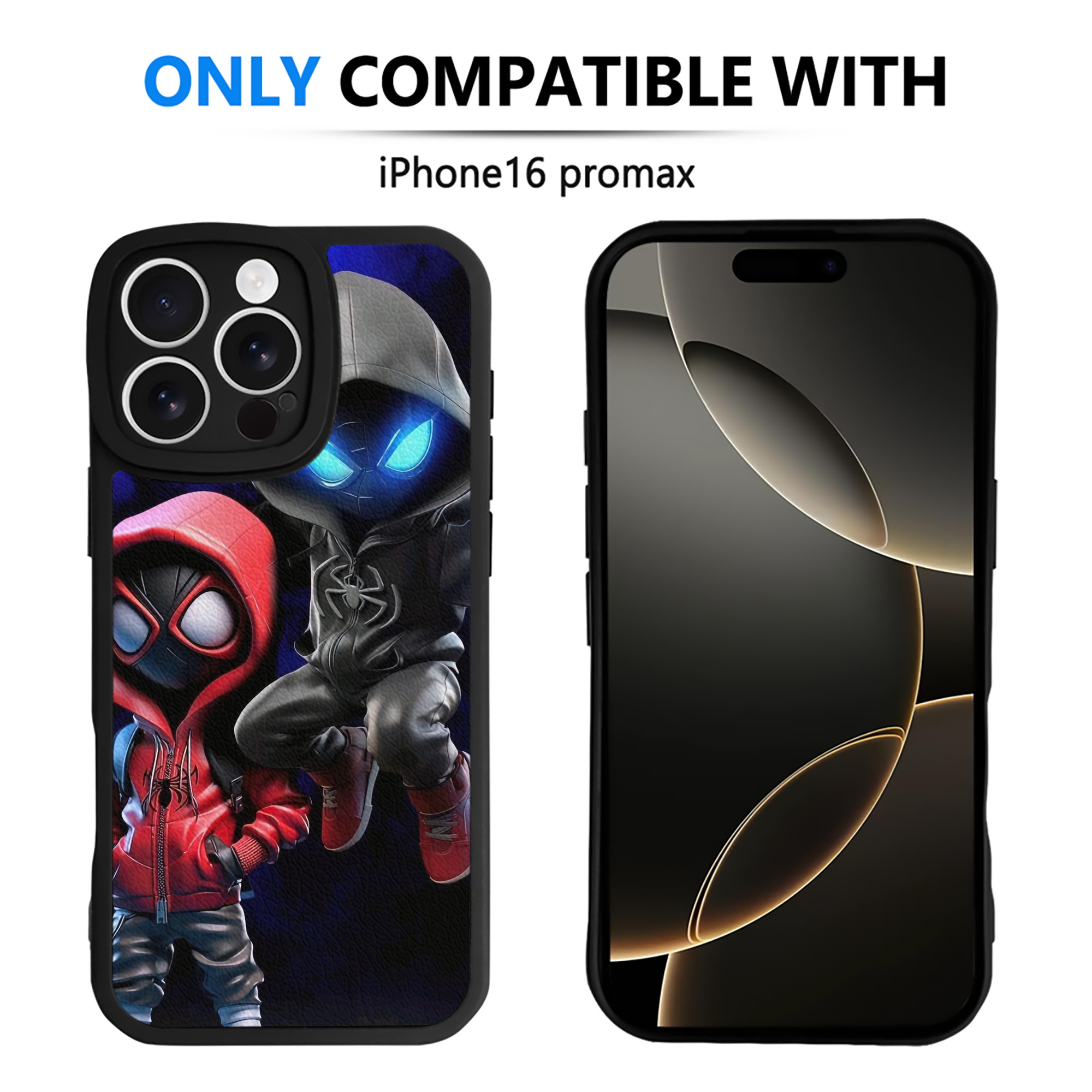 Spider Man スパイダーマン 【iPhone 16シリーズ対応】シリコンスマホケース（レザー調） 材質：シリコン